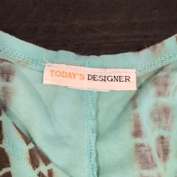 Today's Designer Tie Dye Midi Dress Sleeveless Beach Long Lagenlook Summer - Picture 16 of 16